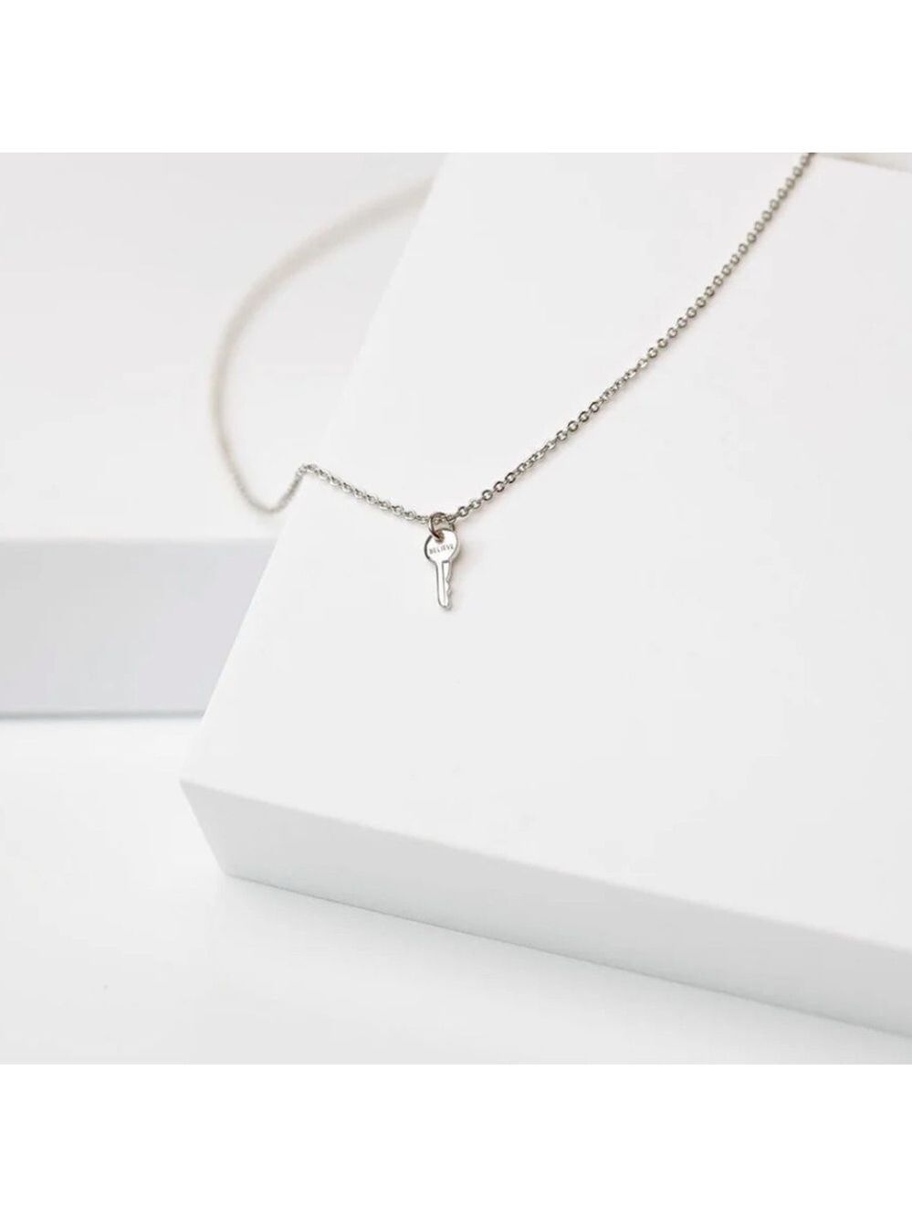 The Giving Keys Mini Key Necklace - Believe